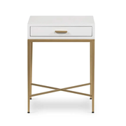 DI Designs Berkeley End Table in White   Nicholas John Interiors