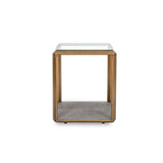 DI Designs Elmley Glass Top End Table   Nicholas John Interiors