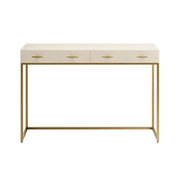 DI Designs Hampton Console Table in Ivory Shagreen   Nicholas John Interiors