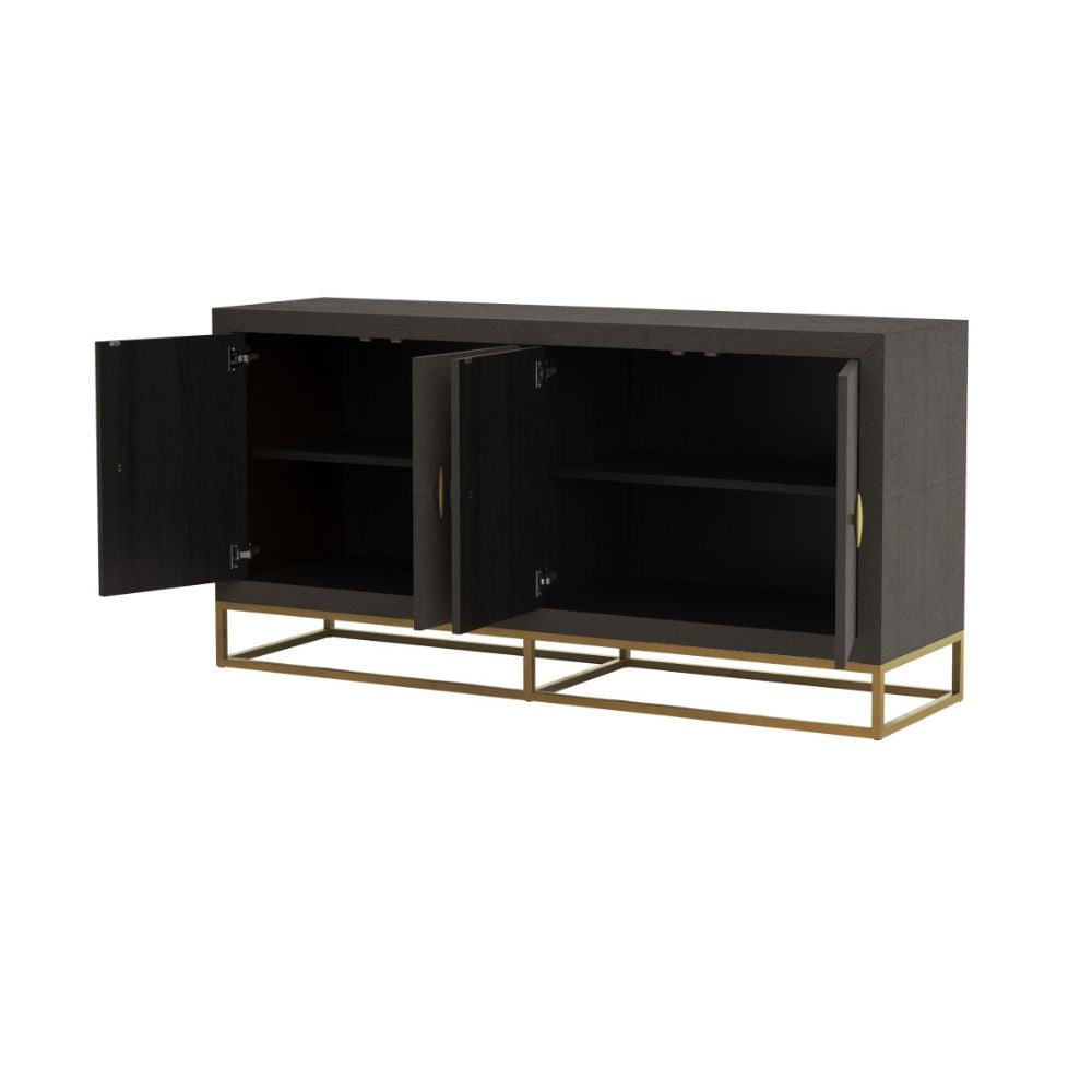 D.I Designs Hampton Sideboard in Brown Shagreen Nicholas John Interiors D.I Designs