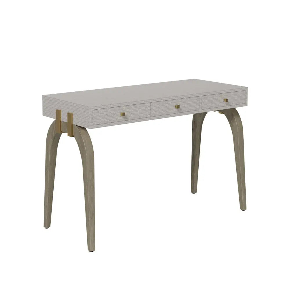 D.I Designs Laverstoke 3 Drawer White Desk Nicholas John Interiors D.I Designs