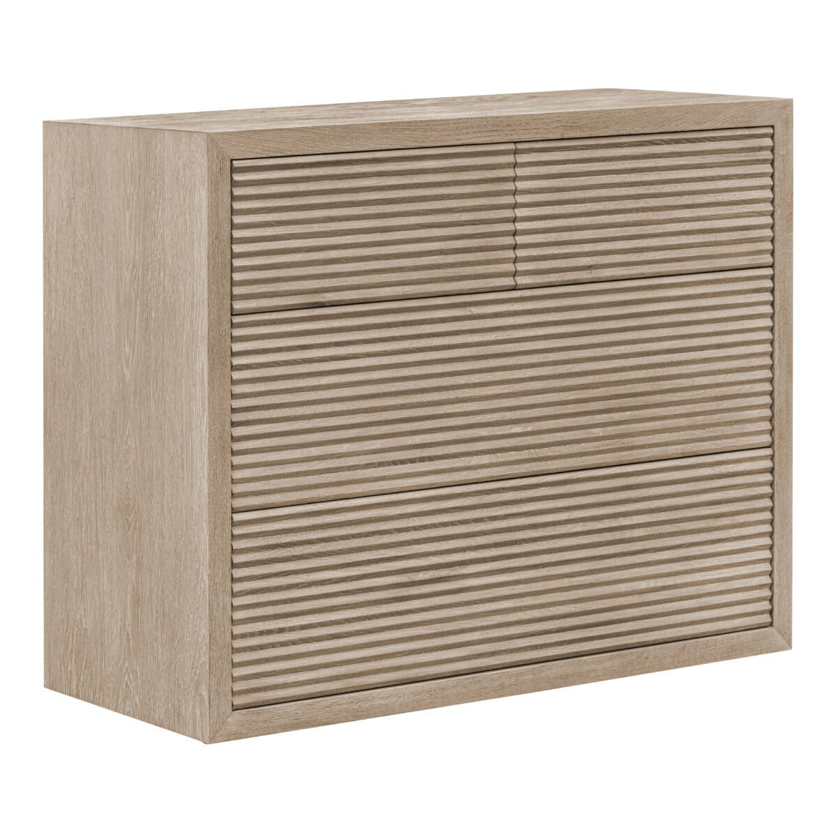DI Designs Wickham Ribbed Oak Chest of Drawers Chest of Drawers