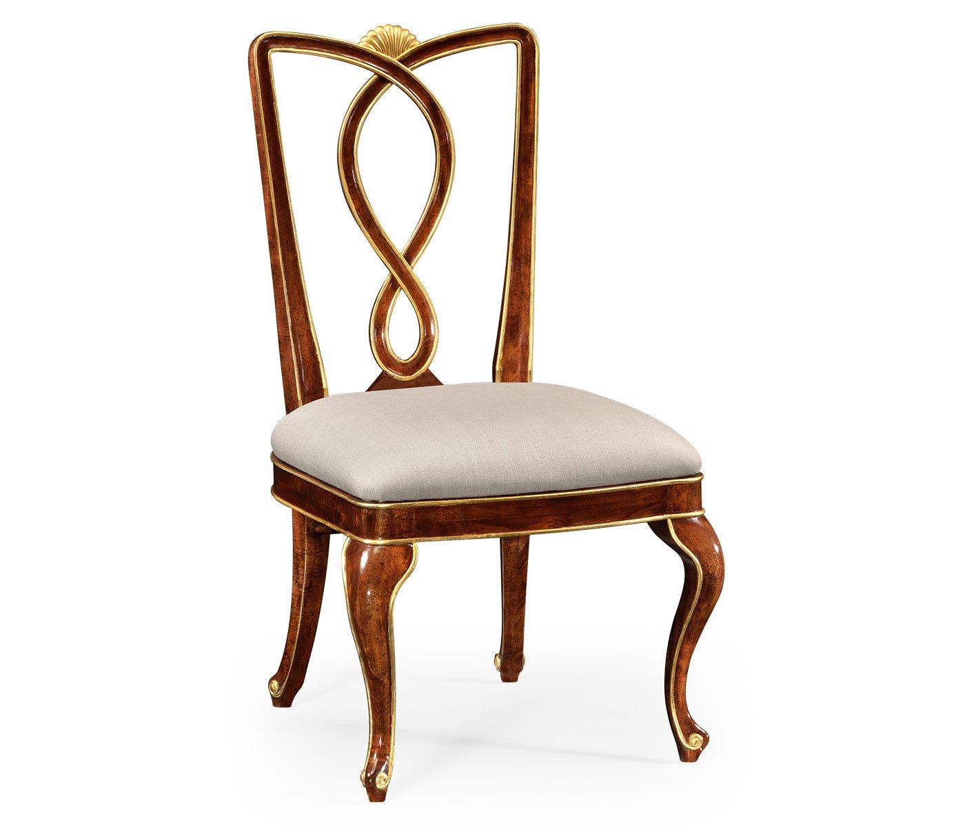 Jonathan Charles Dining Chair Biedermeier in Mahogany - Shambala
