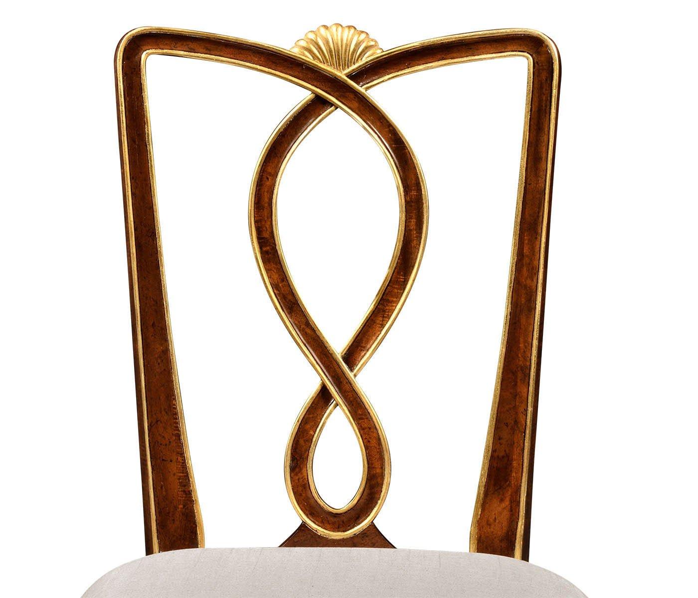 Jonathan Charles Dining Chair Biedermeier in Mahogany - Shambala