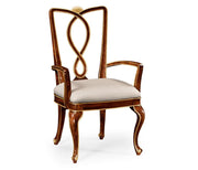 Jonathan Charles Dining Chair with Arm Biedermeier in Mahogany - Shambala