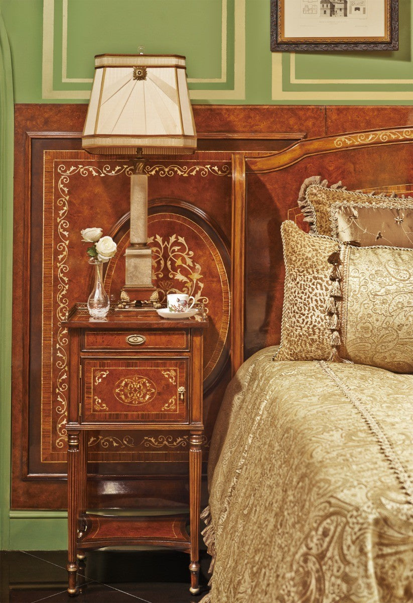 Jonathan Charles Mother of Pearl Bedside Table - Set of 2