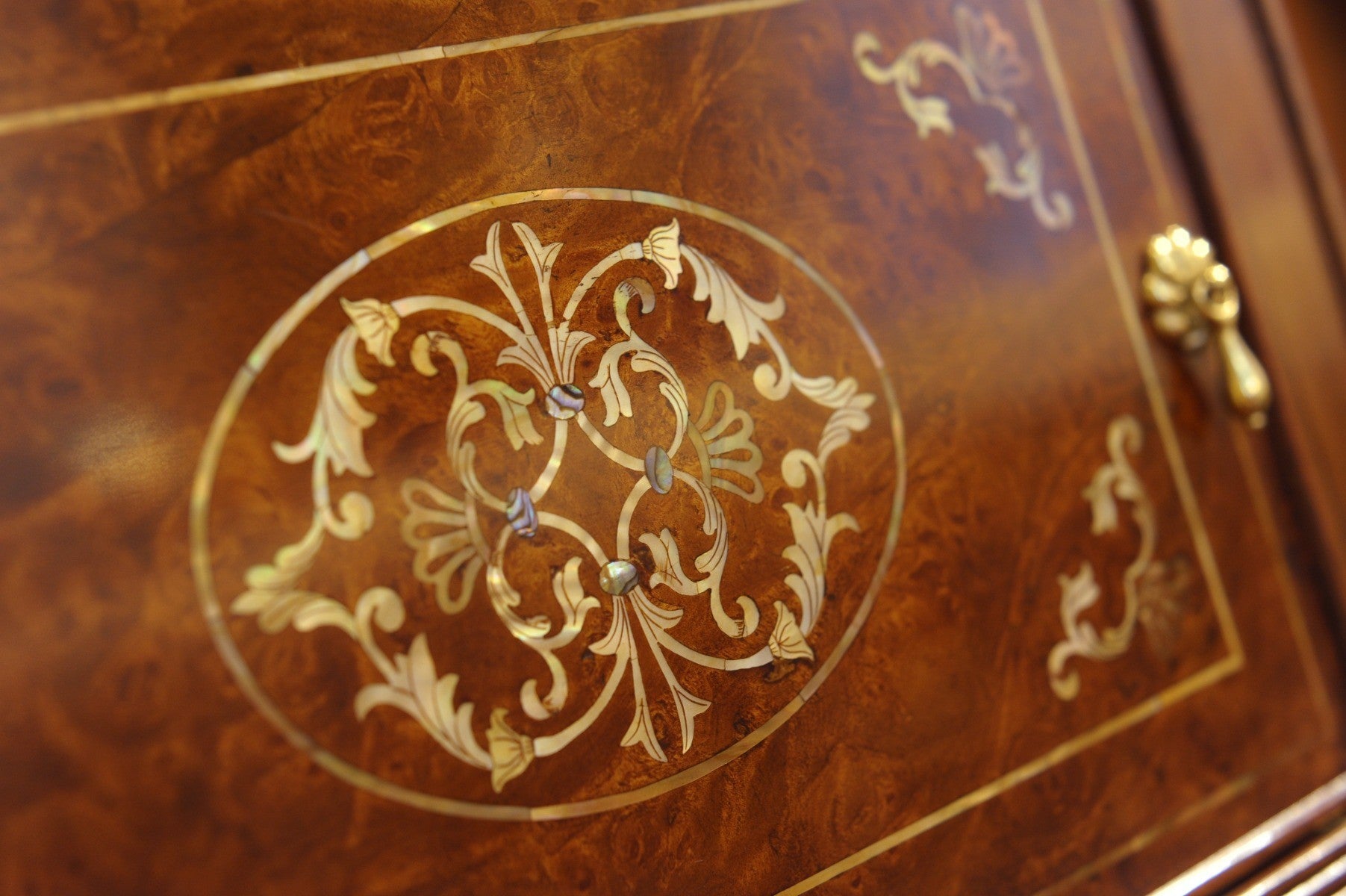 Jonathan Charles Mother of Pearl Bedside Table - Set of 2