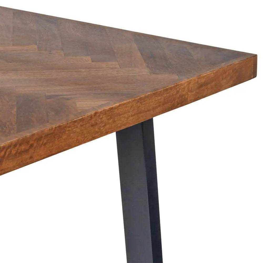 Durham Herringbone Wooden Dining Table 220cm Dining table
