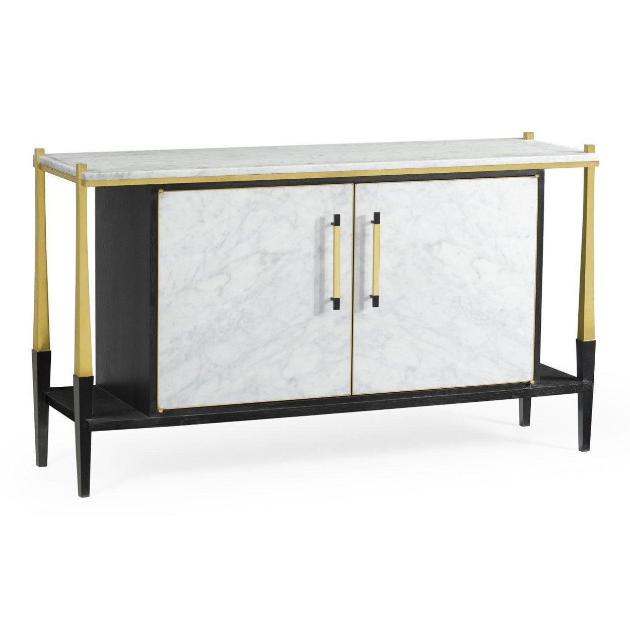 Jonathan Charles Sideboard in Marble & Ebonised Oak