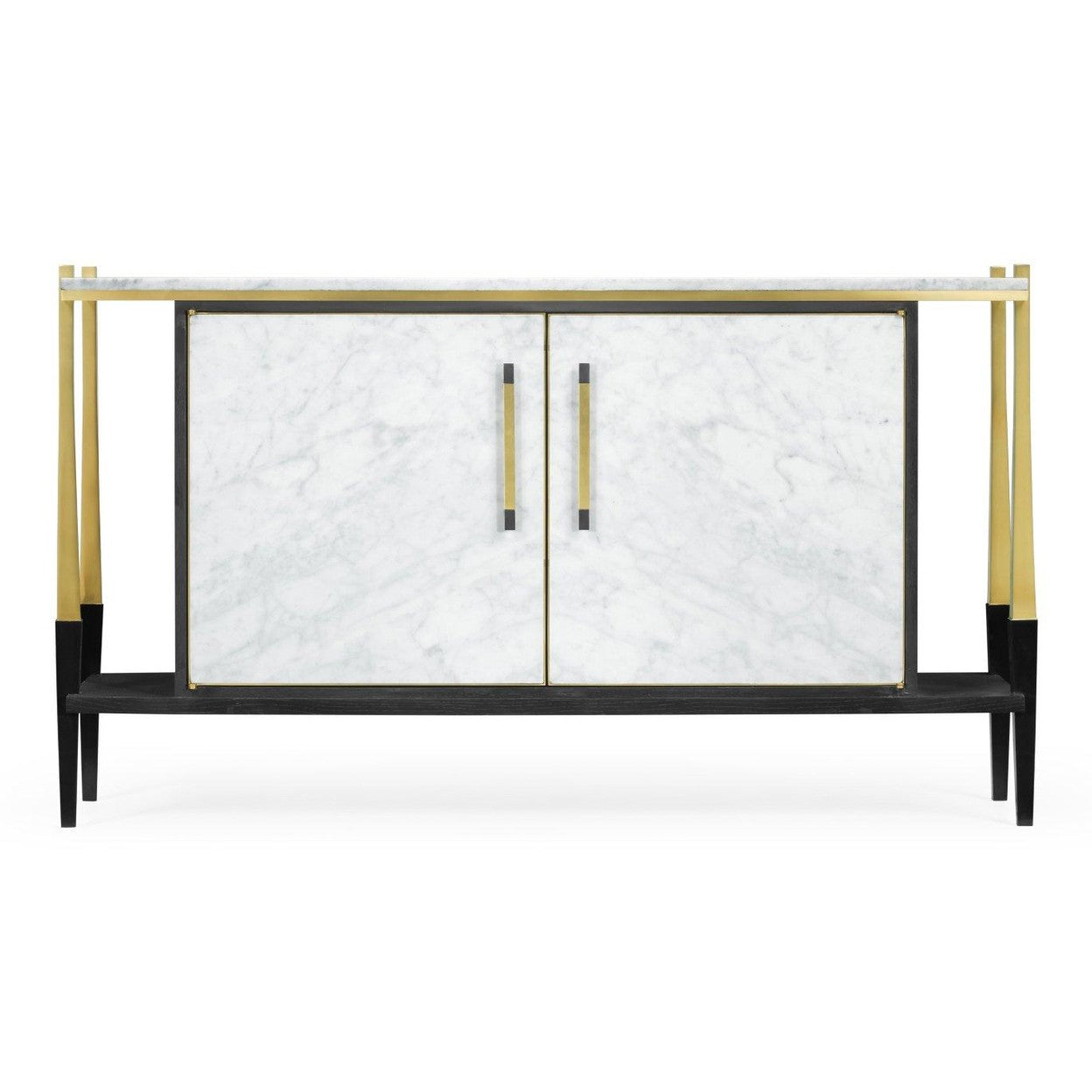 Jonathan Charles Sideboard in Marble & Ebonised Oak