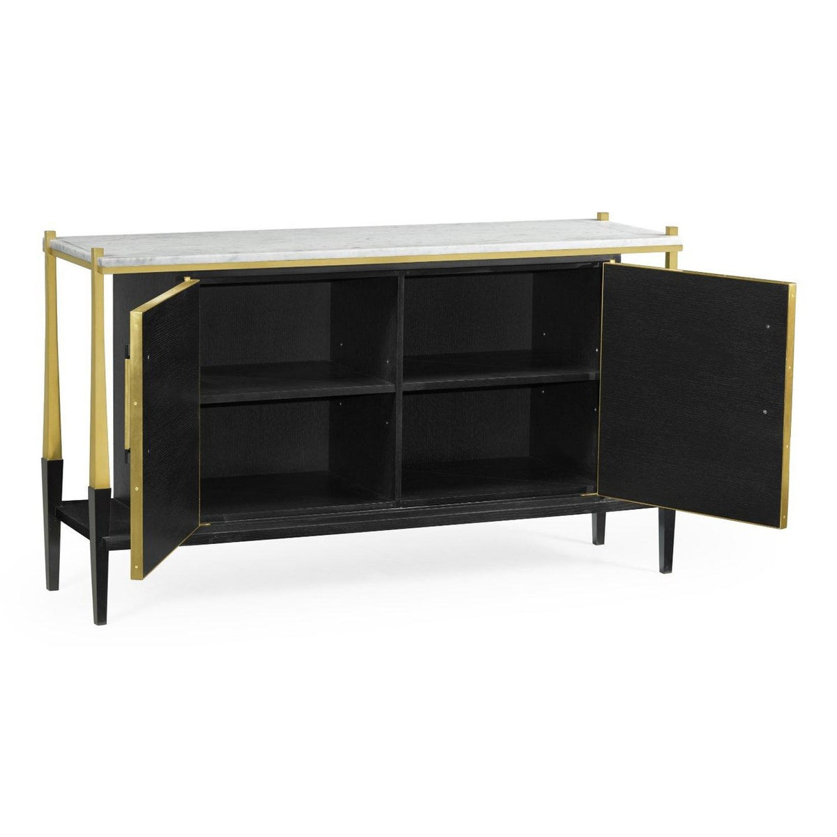 Jonathan Charles Sideboard in Marble & Ebonised Oak