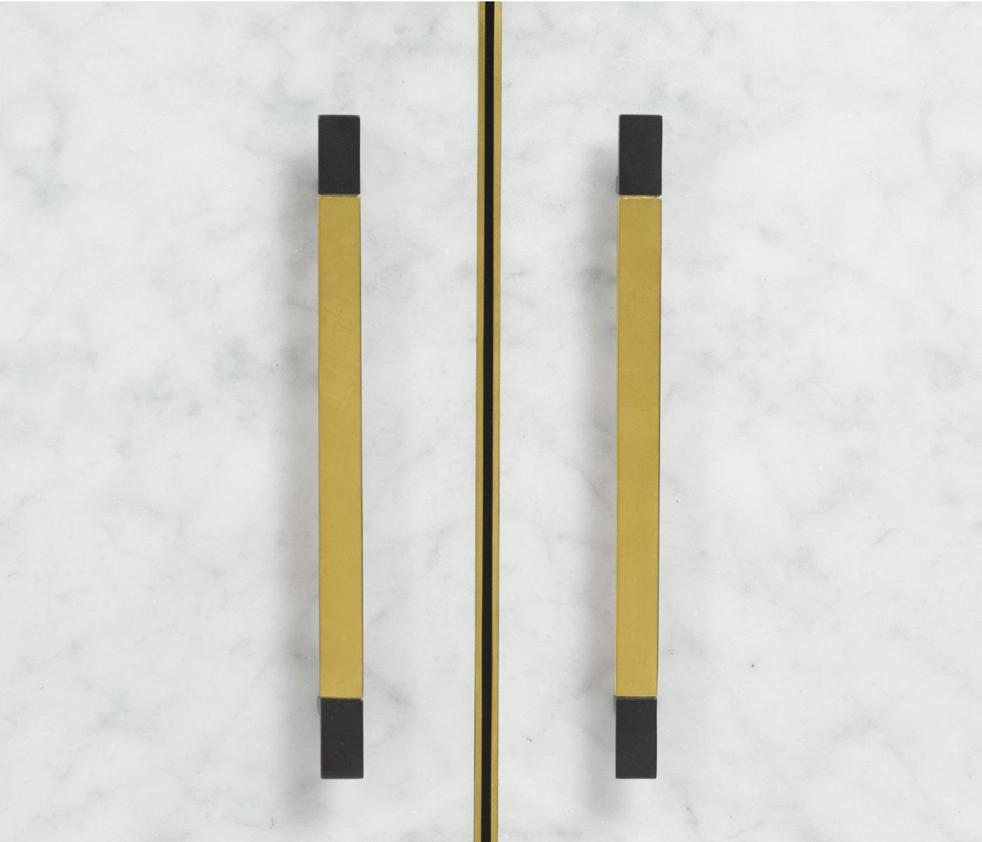 Jonathan Charles Sideboard in Marble & Ebonised Oak