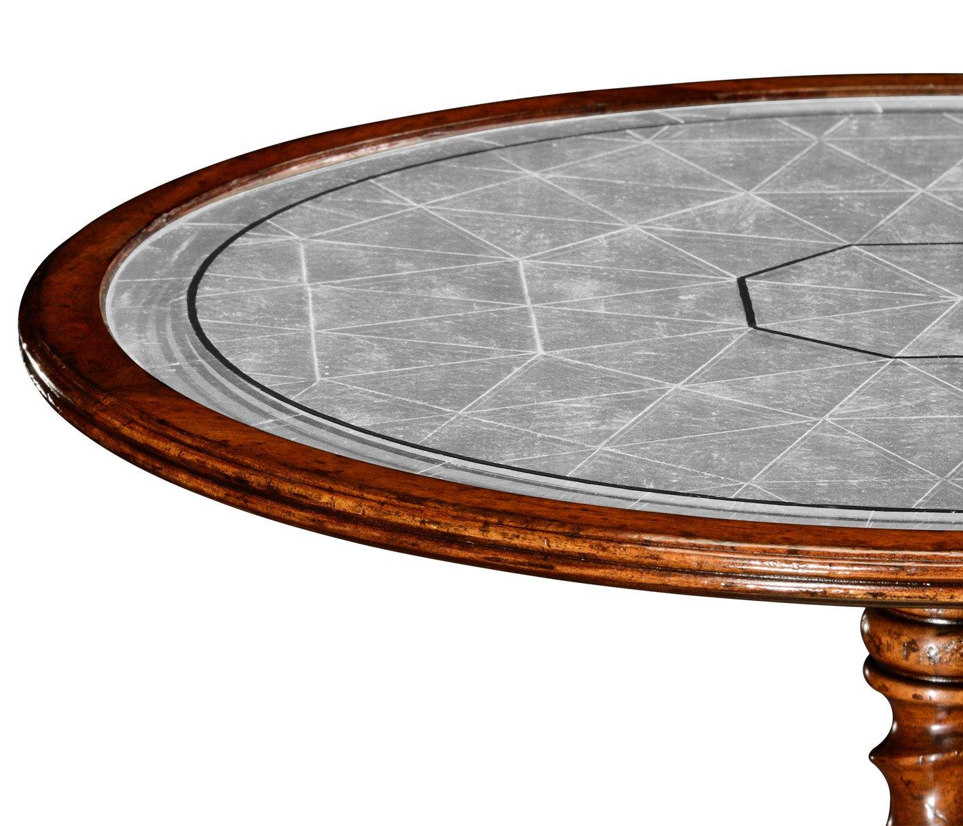 Jonathan Charles Wine Table Monarch with Eglomise Top
