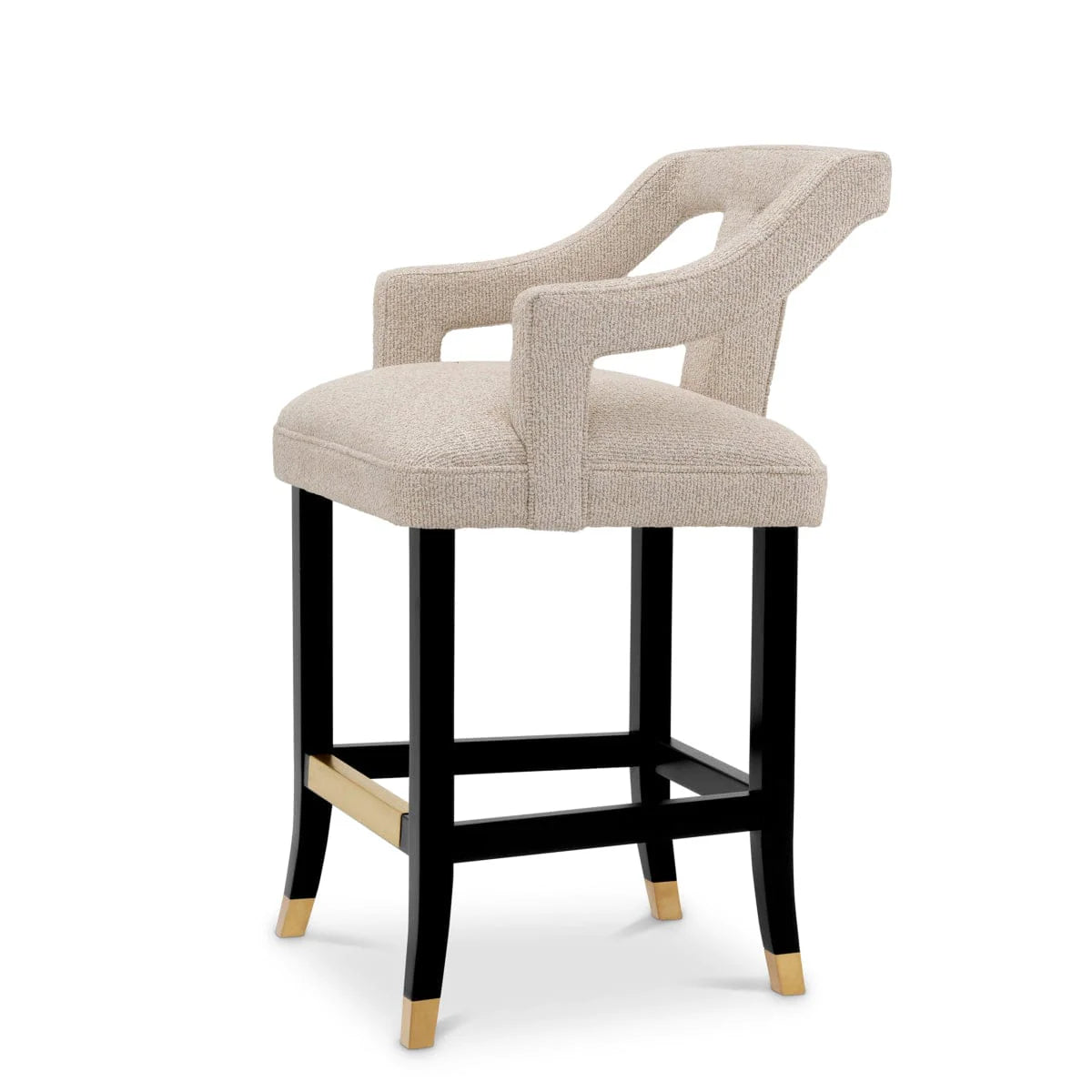 Eichholtz Roumier Counter Stool in Palmer Beige - CLEARANCE - BRAND NEW BOXED