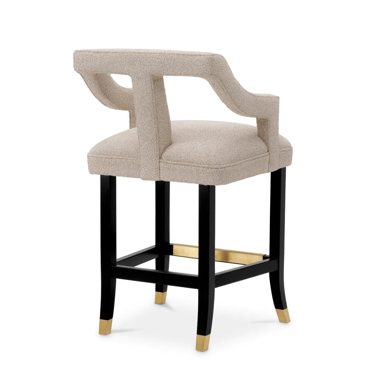 Eichholtz Roumier Counter Stool in Palmer Beige - CLEARANCE - BRAND NEW BOXED