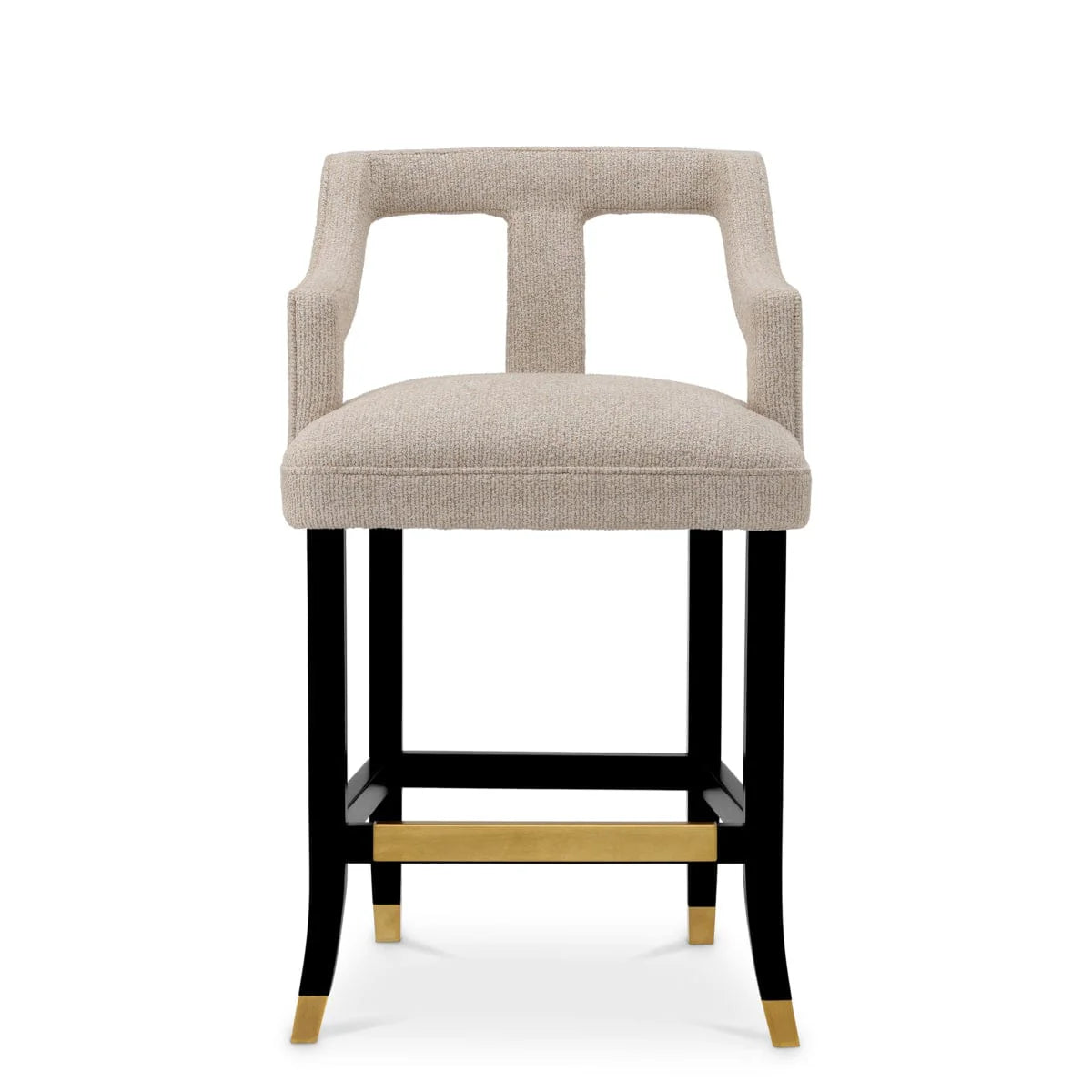 Eichholtz Roumier Counter Stool in Palmer Beige - CLEARANCE - BRAND NEW BOXED