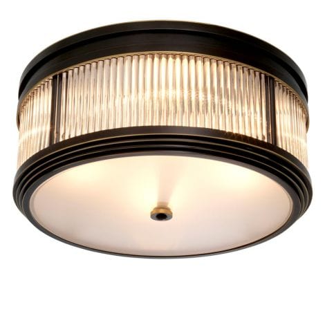 Eichholtz Rousseau Ceiling Lamp in Bronze Highlight Finish - CLEARANCE - BRAND NEW BOXED