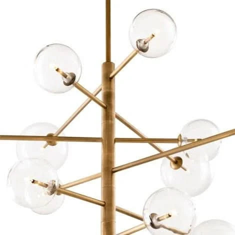 Eichholtz Argento Chandelier in Antique Brass Finish - CLEARANCE - BRAND NEW BOXED   Nicholas John Interiors