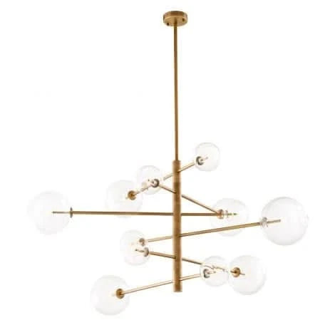 Eichholtz Argento Chandelier in Antique Brass Finish - CLEARANCE - BRAND NEW BOXED   Nicholas John Interiors