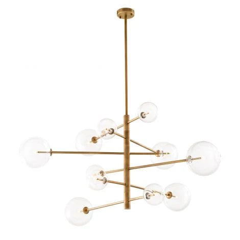 Eichholtz Argento Chandelier in Antique Brass Finish - CLEARANCE - BRAND NEW BOXED