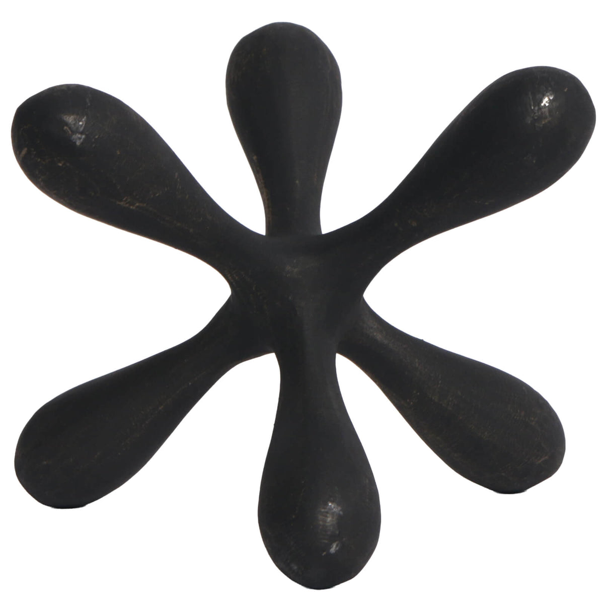 Keiichi Organic Geometry Sculpture in Black Bronze