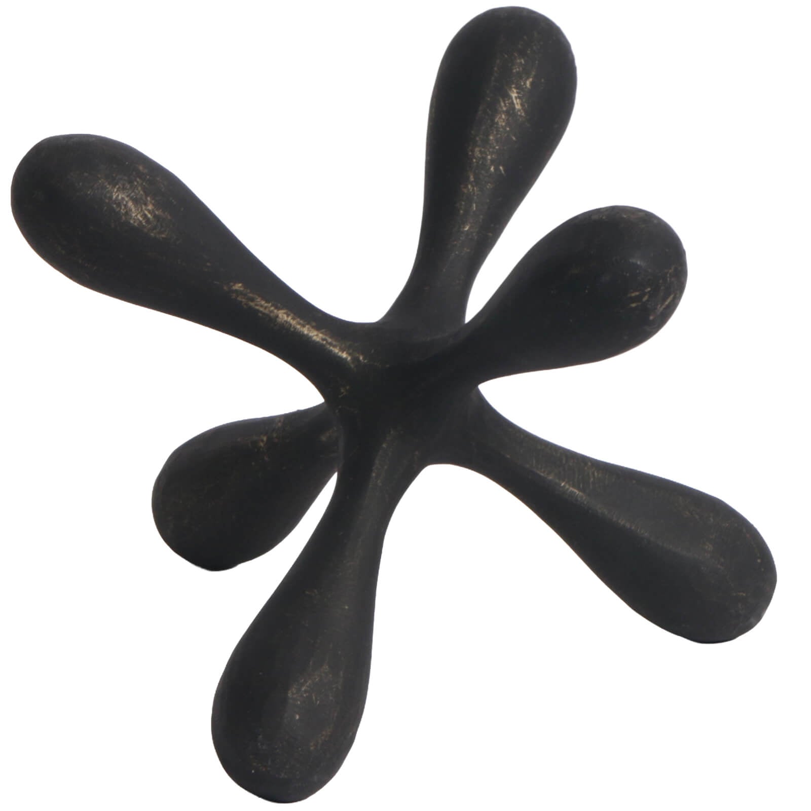Keiichi Organic Geometry Sculpture in Black Bronze