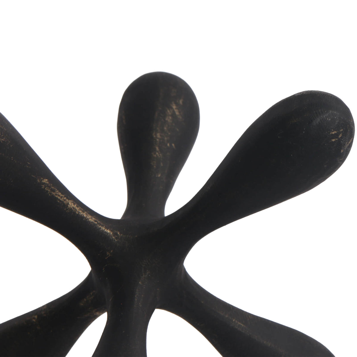 Keiichi Organic Geometry Sculpture in Black Bronze