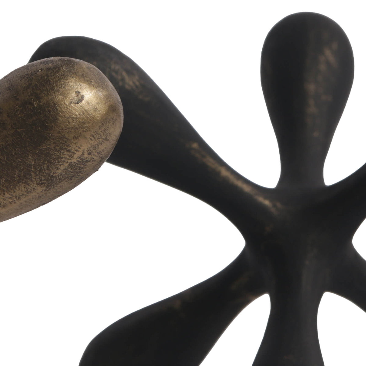 Keiichi Organic Geometry Sculpture in Black Bronze