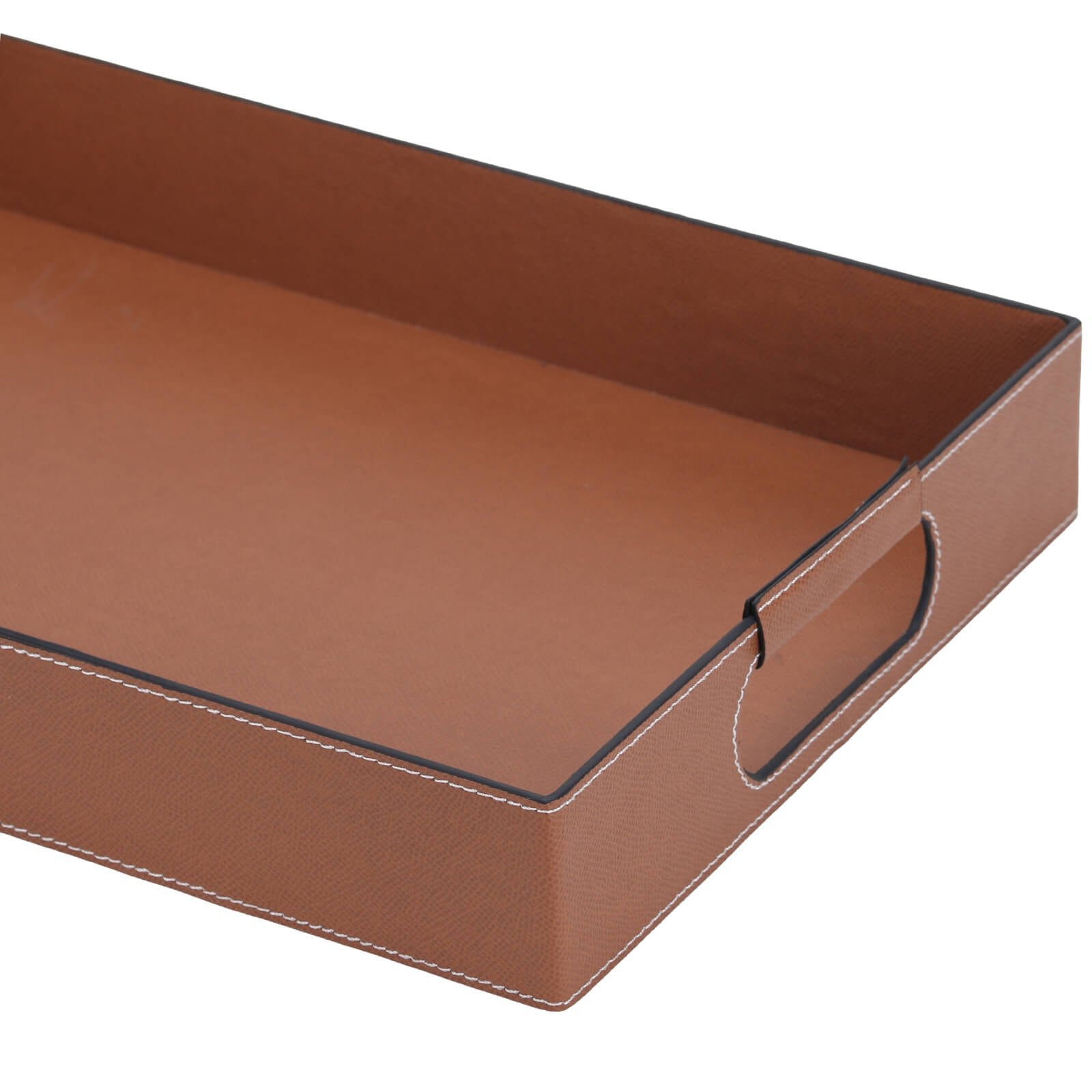 Keiichi Vale Rectangular Leather Tray