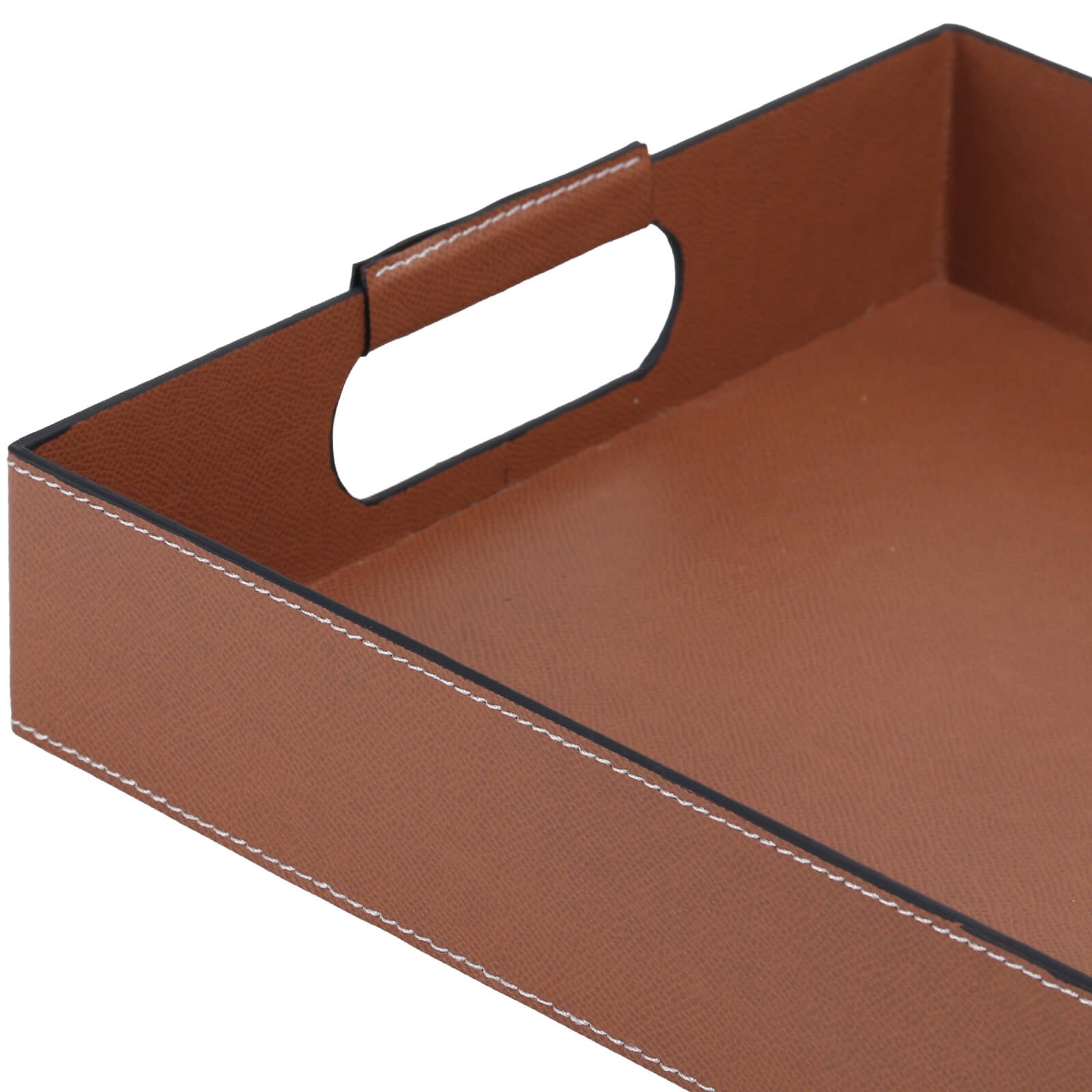 Keiichi Vale Rectangular Leather Tray