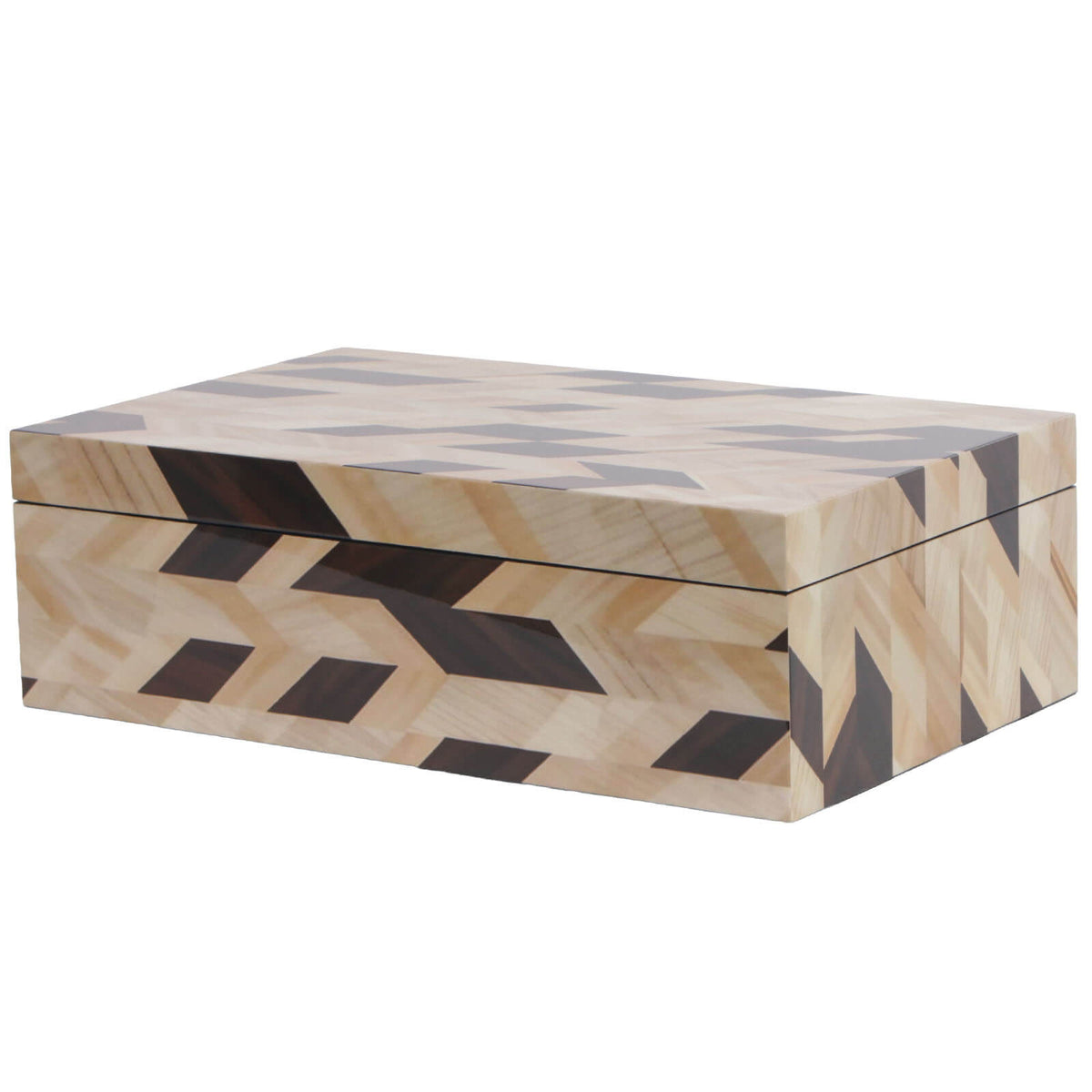Keiichi Geometric Marquetry Box