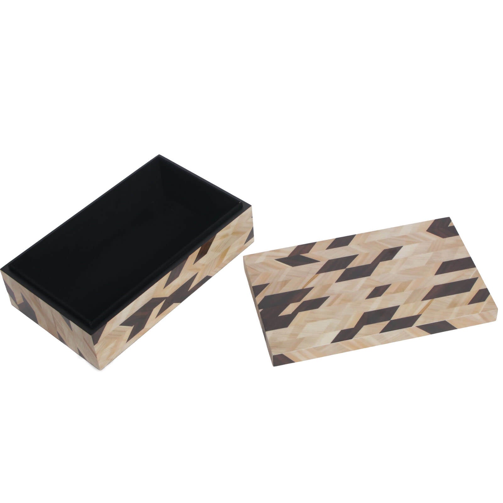 Keiichi Geometric Marquetry Box