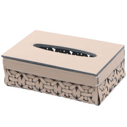 Keiichi Leather Woven Tissue Holder