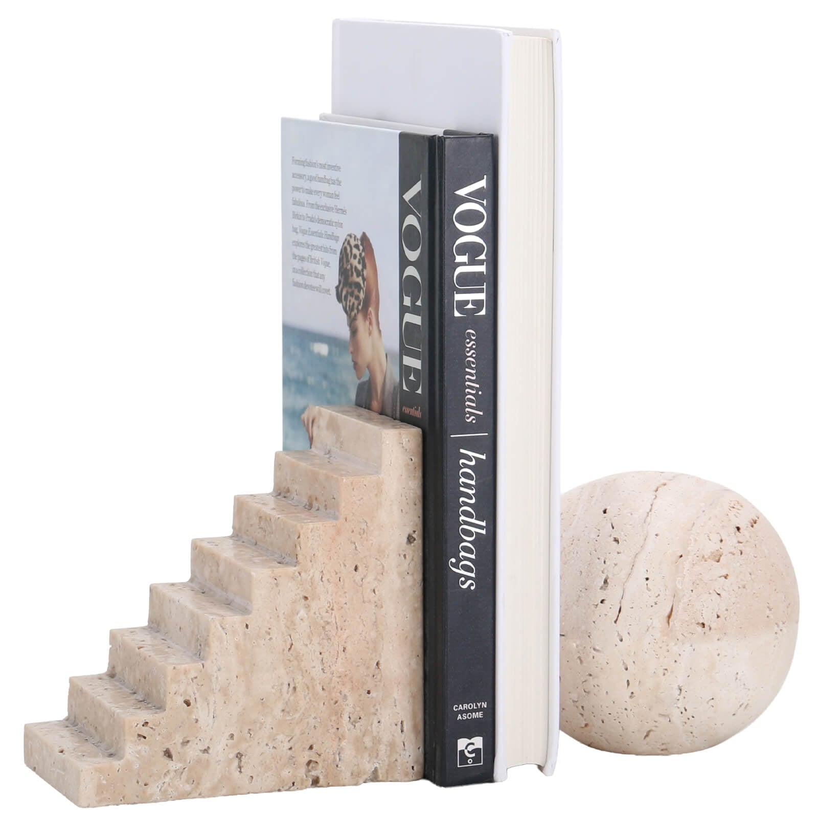 Keiichi Coppice Bookends in Marble