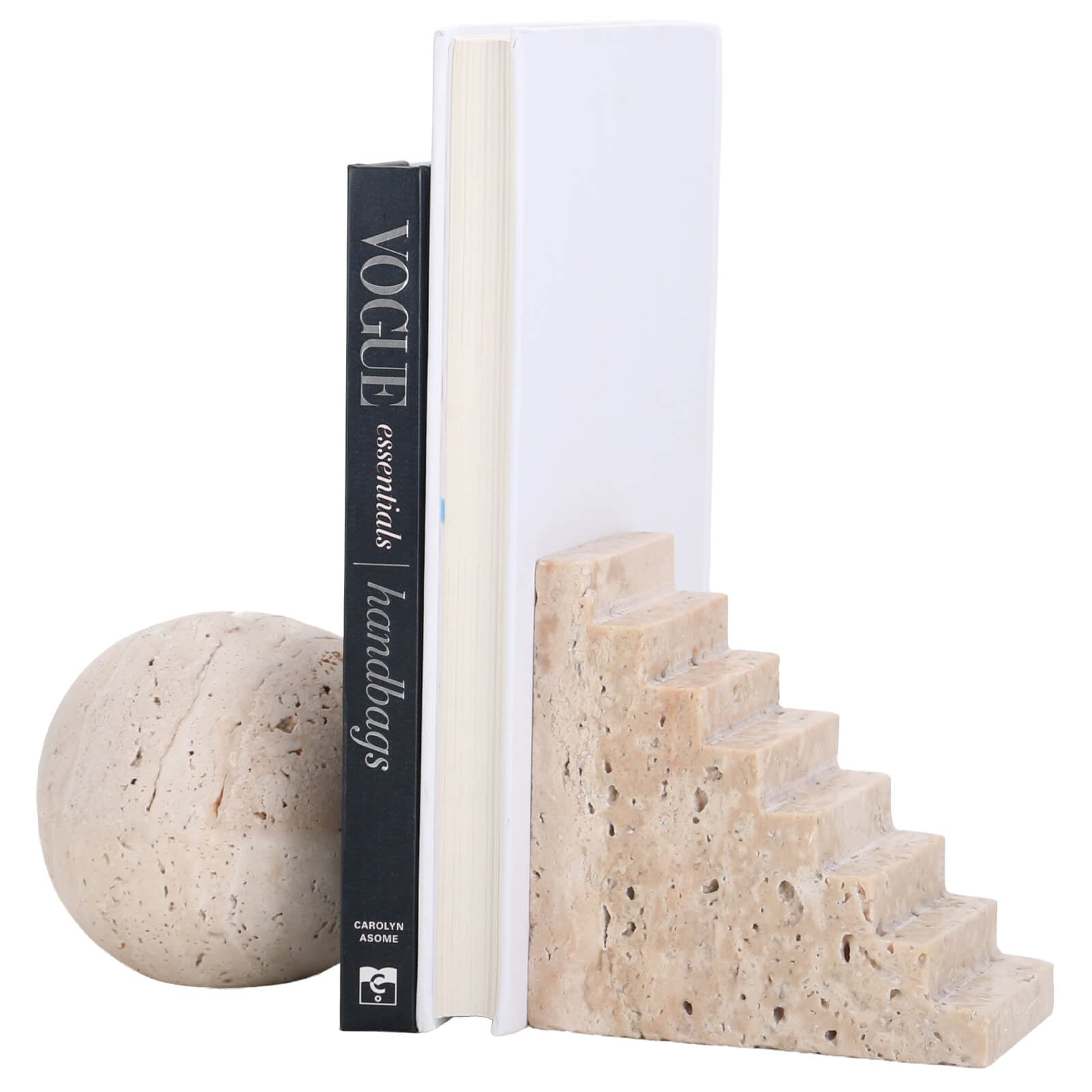 Keiichi Coppice Bookends in Marble