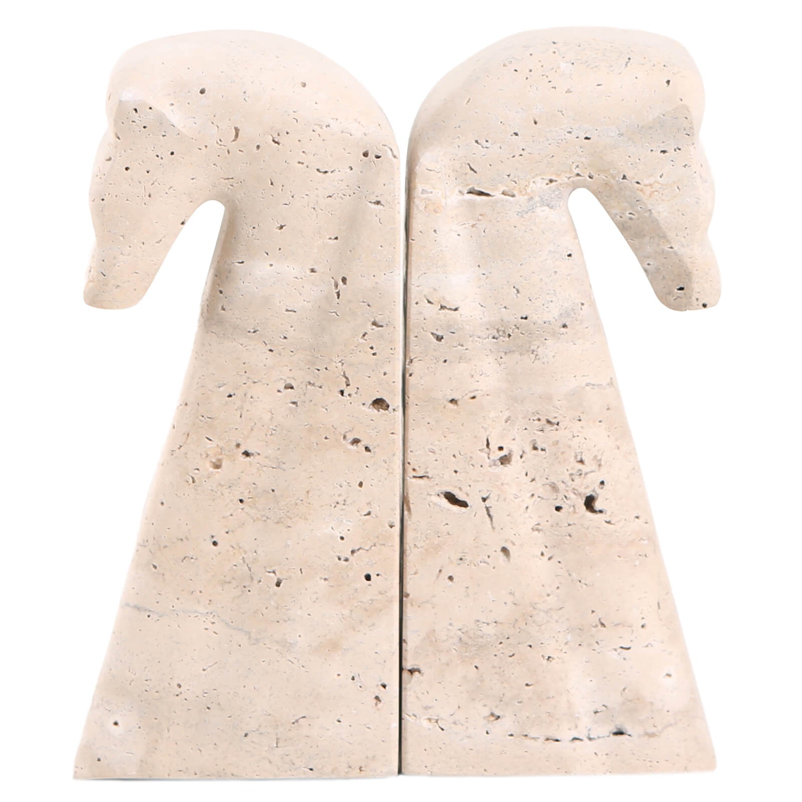 Keiichi Horse Bookends in Marble