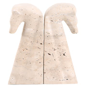 Keiichi Horse Bookends in Marble