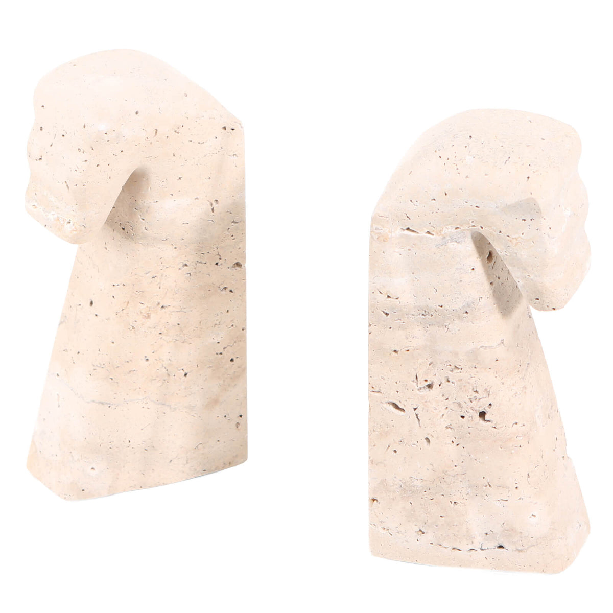 Keiichi Horse Bookends in Marble