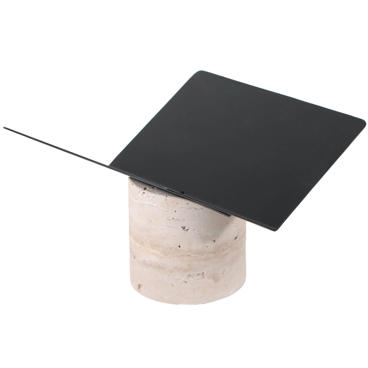 Keiichi Magazine Holder in Travertine