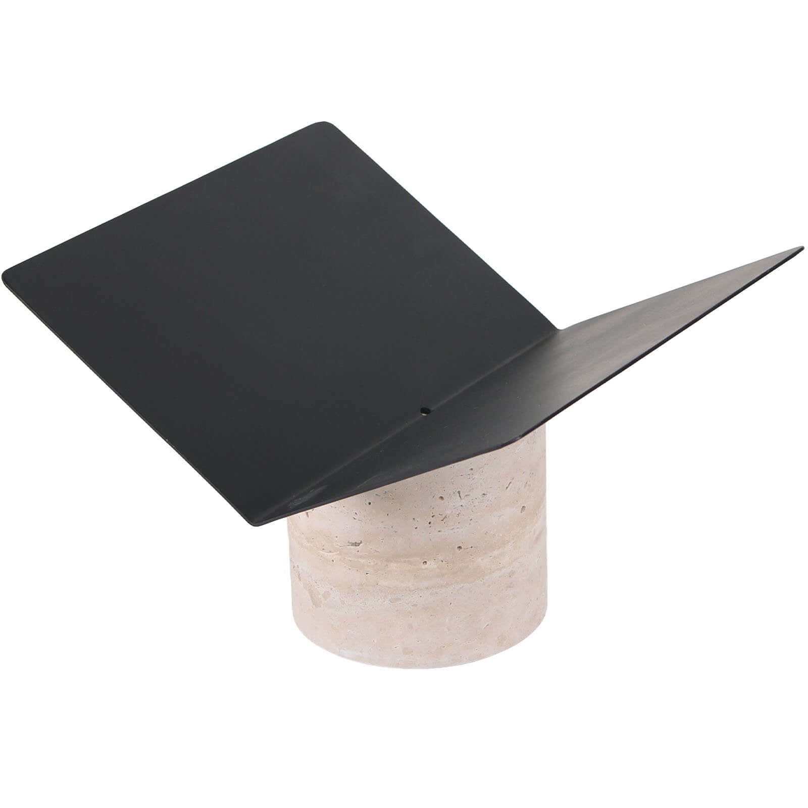 Keiichi Magazine Holder in Travertine