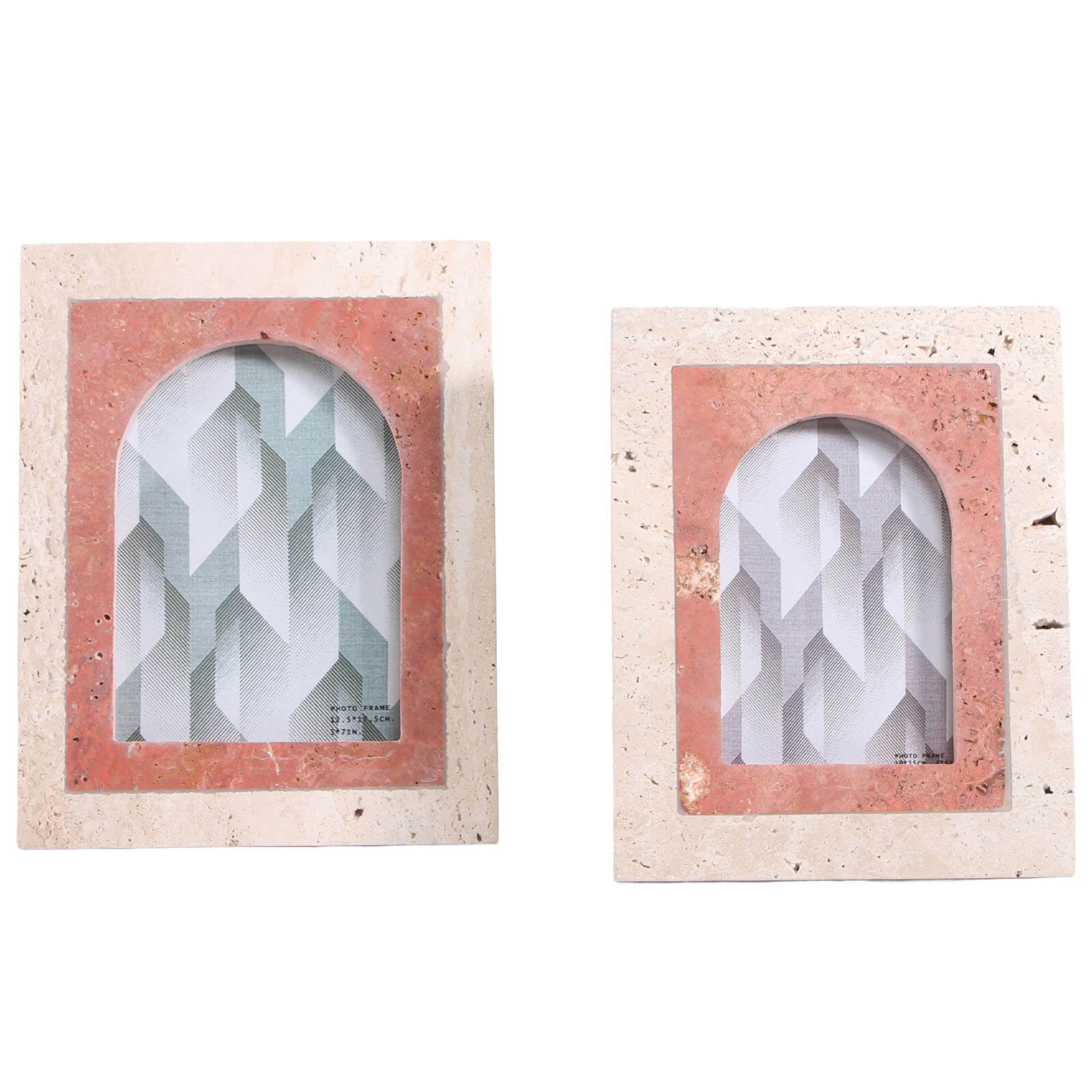 Keiichi Picture Frame in Blush Marble - Large