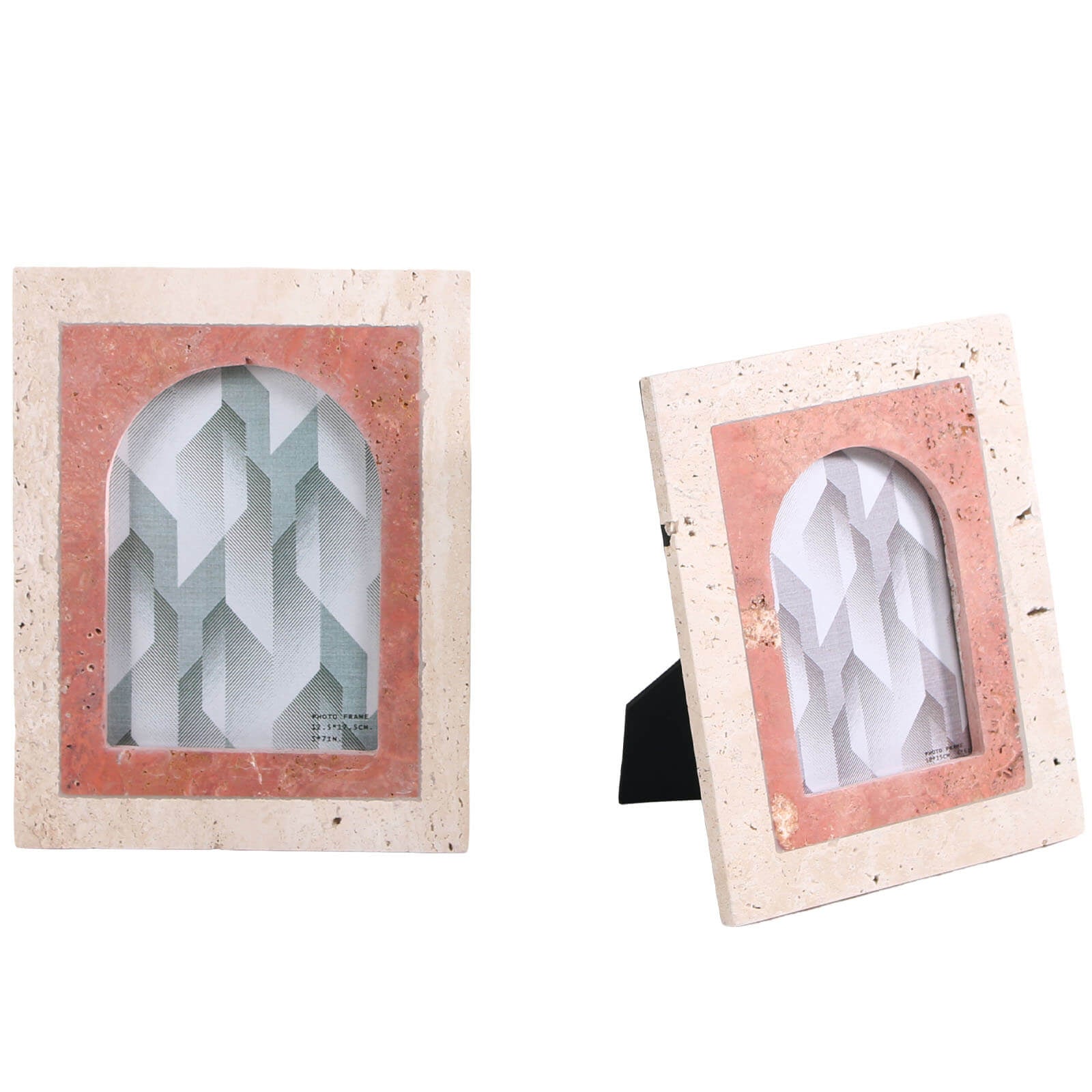 Keiichi Picture Frame in Blush Marble - Large
