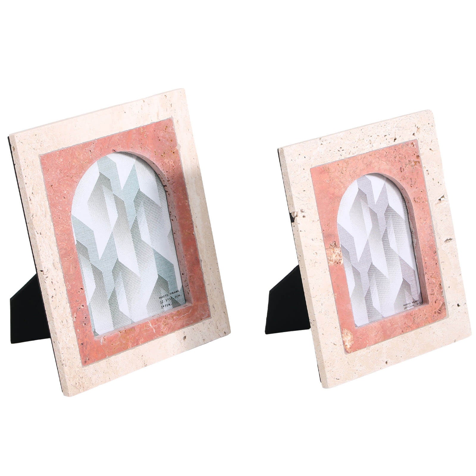 Keiichi Picture Frame in Blush Marble - Large