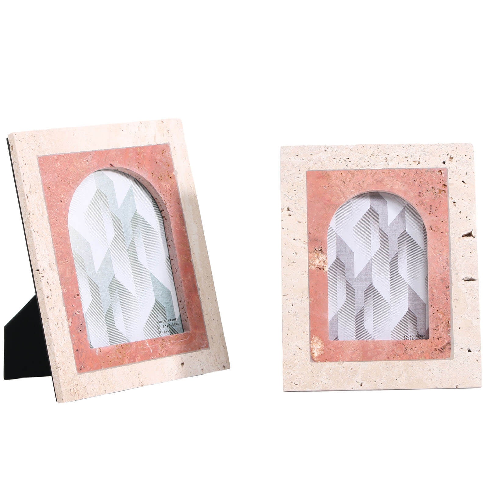 Keiichi Picture Frame in Blush Marble - Large