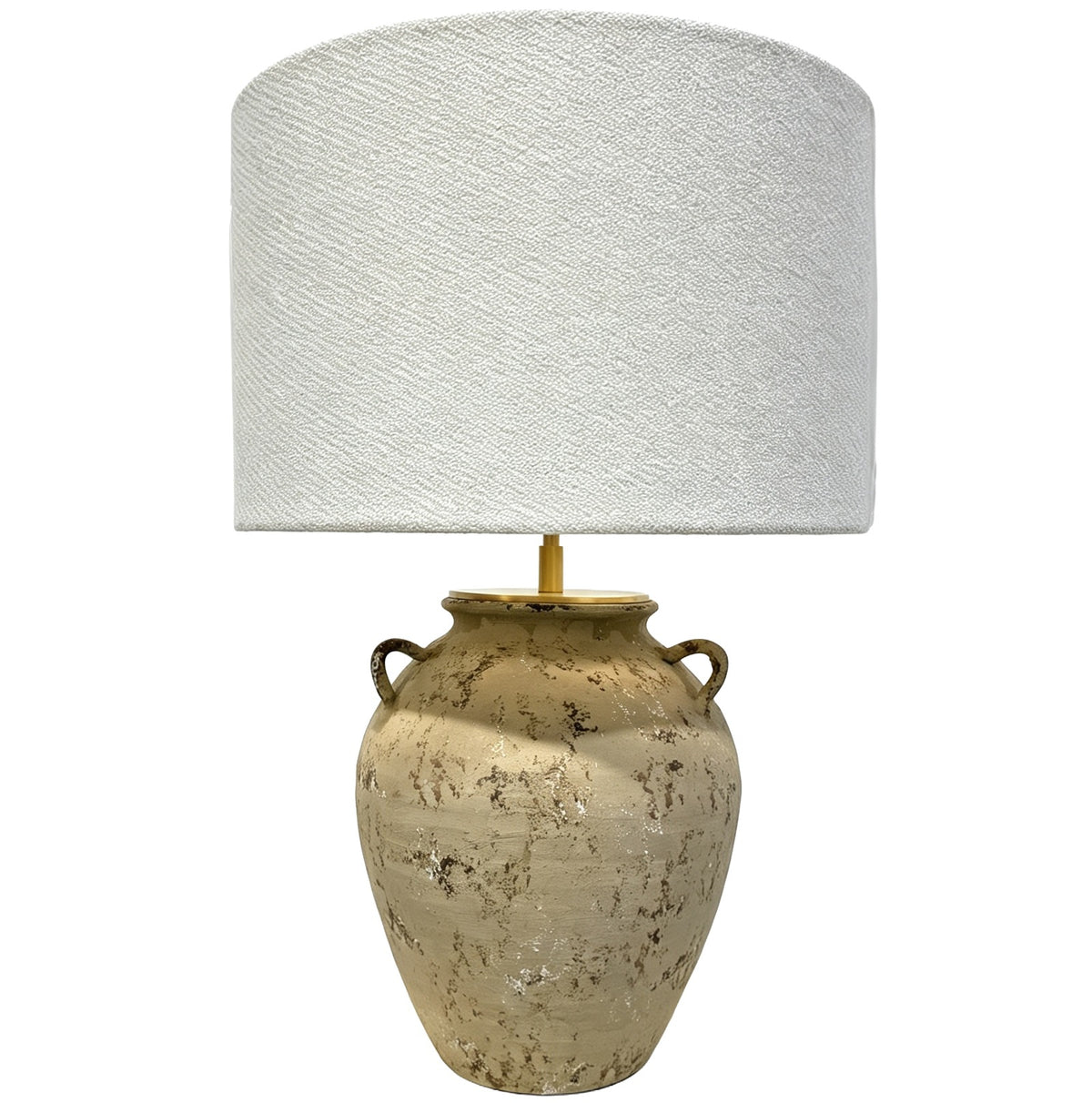 Keiichi Wabi-sabi Rustic Retro Handmade Pottery Table Lamp