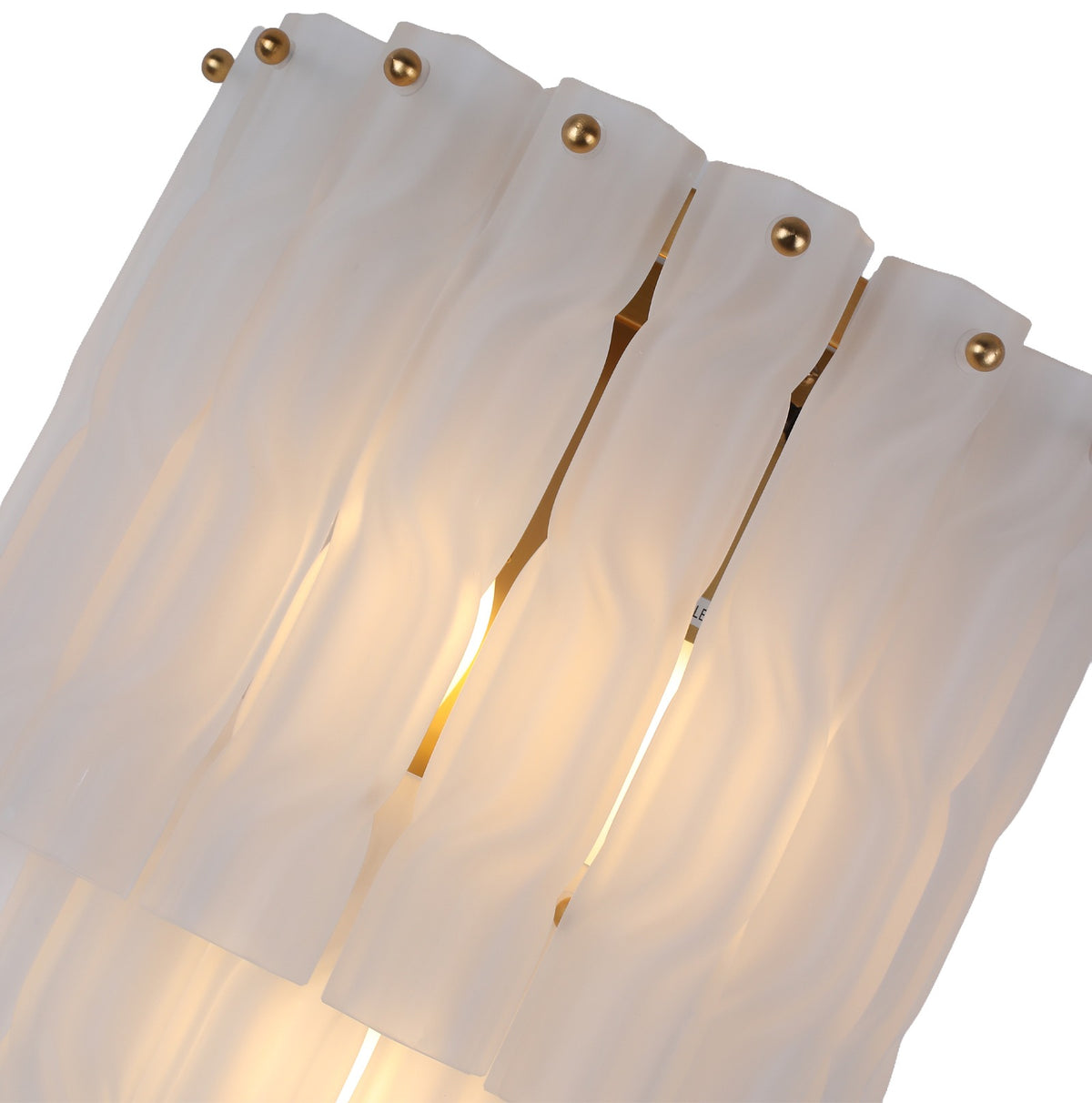Keiichi Twisted Frosted Glass Wall Light