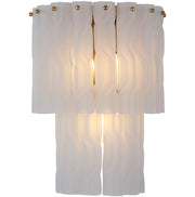 Keiichi Twisted Frosted Glass Wall Light