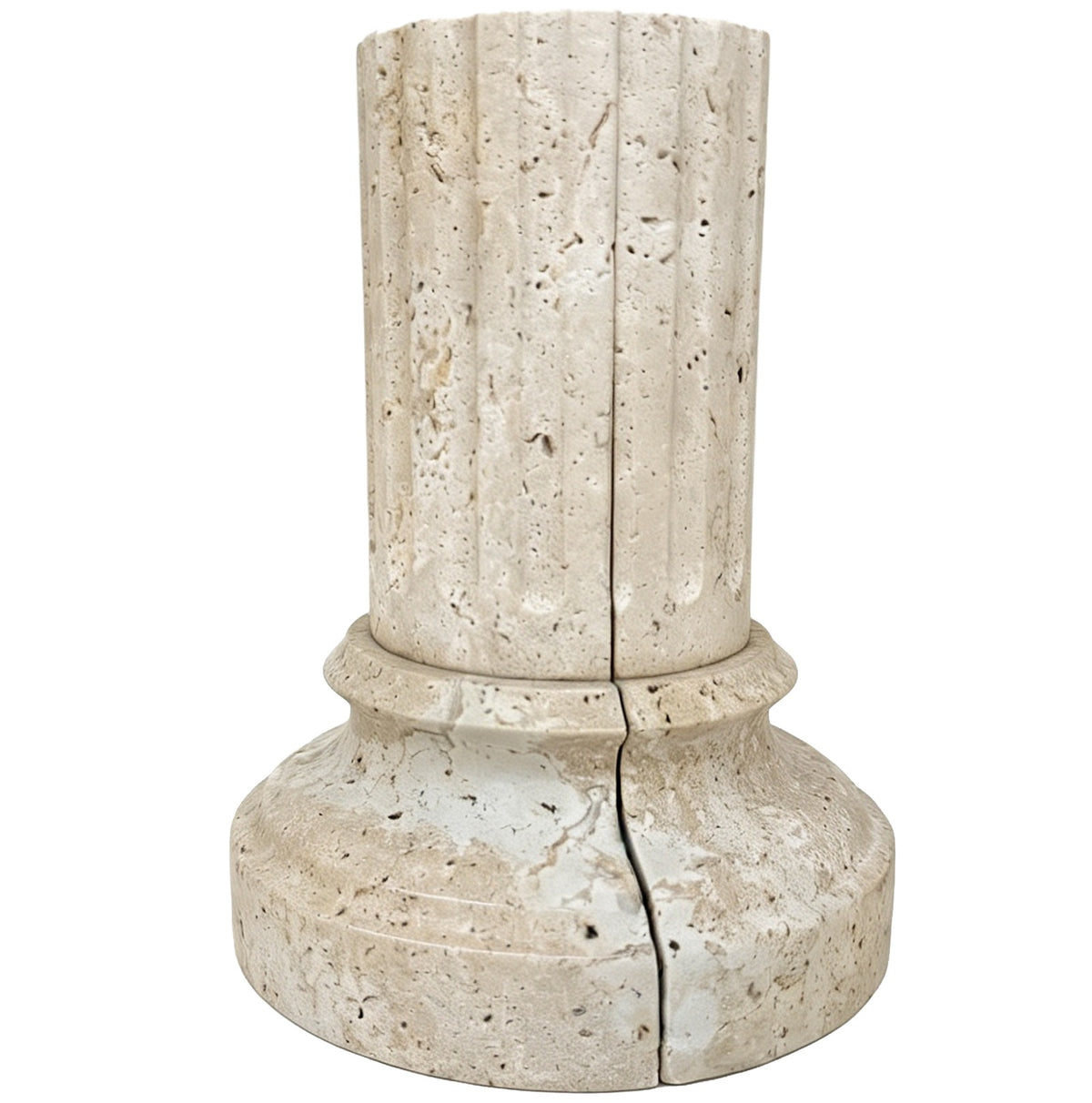 Keiichi Lachlan Pillar Bookend in Travertine - Single