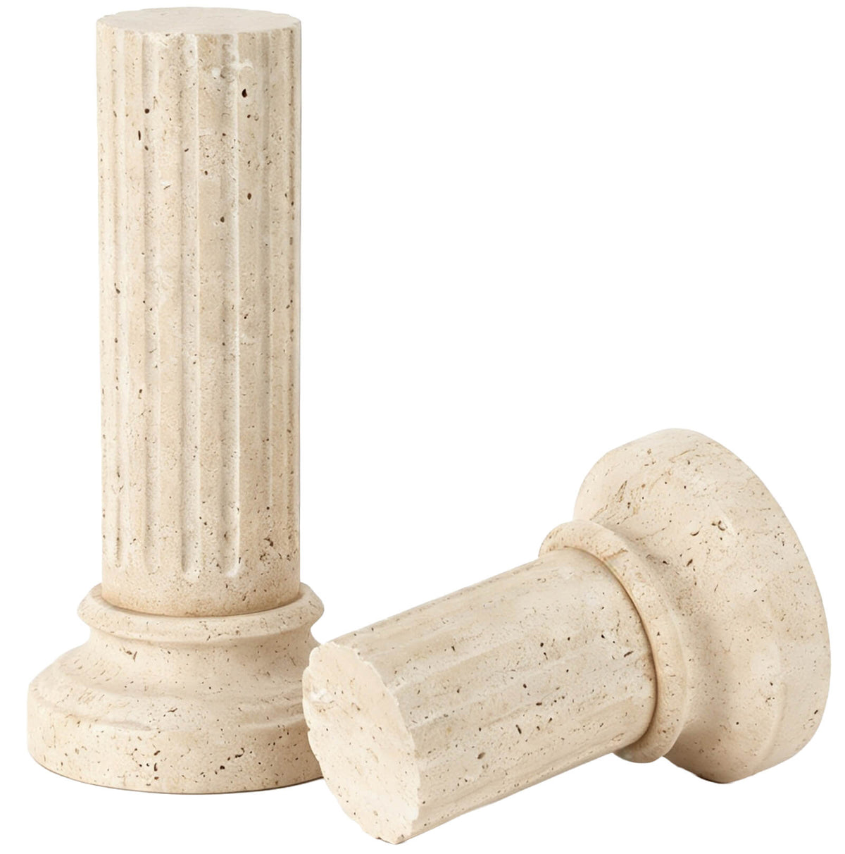Keiichi Marcello Decorative Object in Travertine - Small