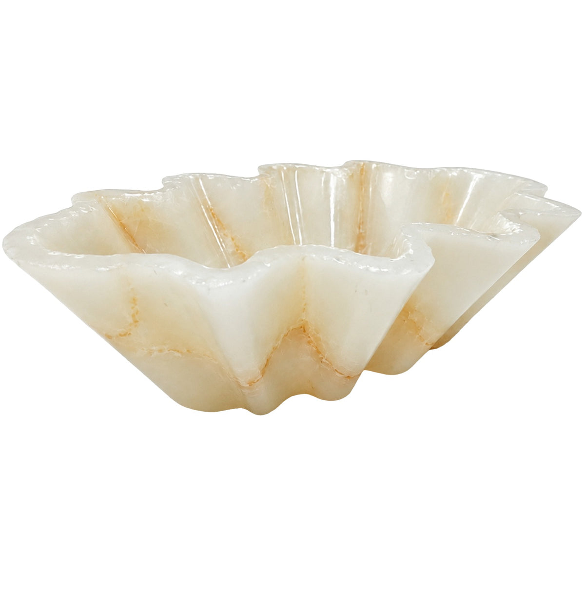 Keiichi Maris Decorative Bowl in White Jade Marble
